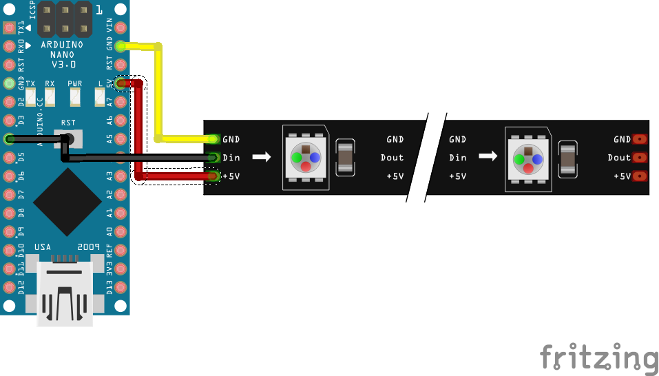 Getting Started With An Arduino Nano and a WS2812B Addressable RGB LED Stripe Blog