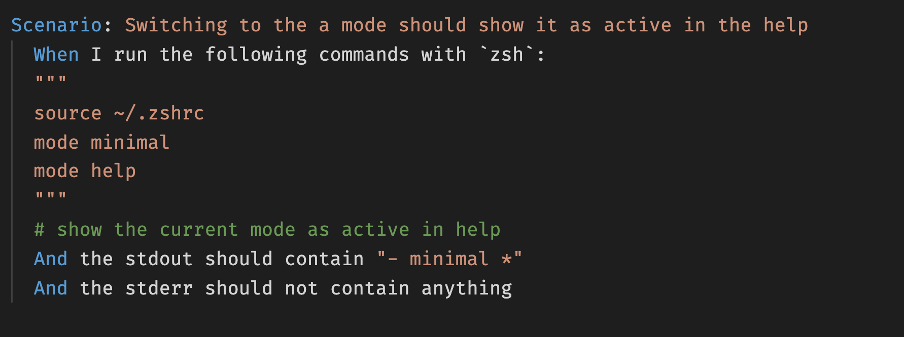 Testing your bash scripts ain't easy. As testing their unit is tricky by design, I searched for something to test their behaviour and looked at BDD for the terminal.